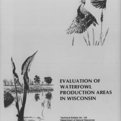 Evaluation of waterfowl production areas in Wisconsin