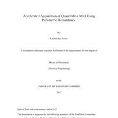 Accelerated Acquisition of Quantitative MRI Using Parametric Redundancy