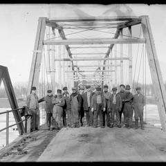 Bridge construction and crew