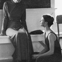 Margaret H'Doubler instructing a dance student