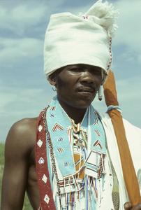 People of South Africa : Xhosa man with beads