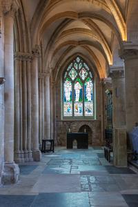 Oxford Cathedral interior north choir aisle