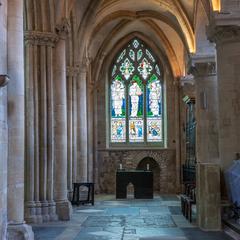 Oxford Cathedral interior north choir aisle