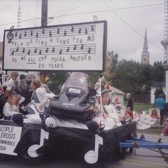Multiple sclerosis parade float