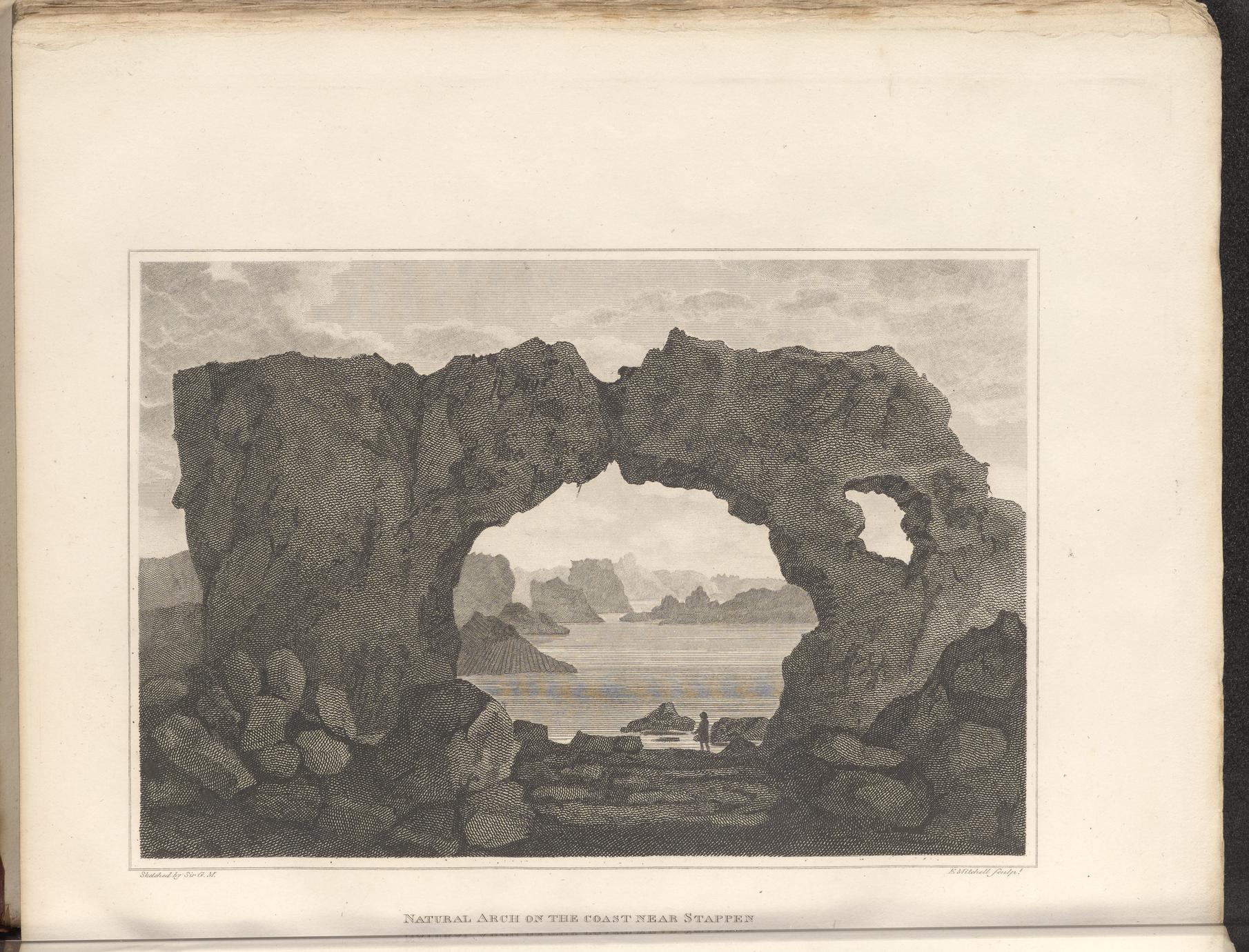 Natural arch on the coast near Stappen