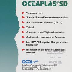 Octaplas SD advertisement