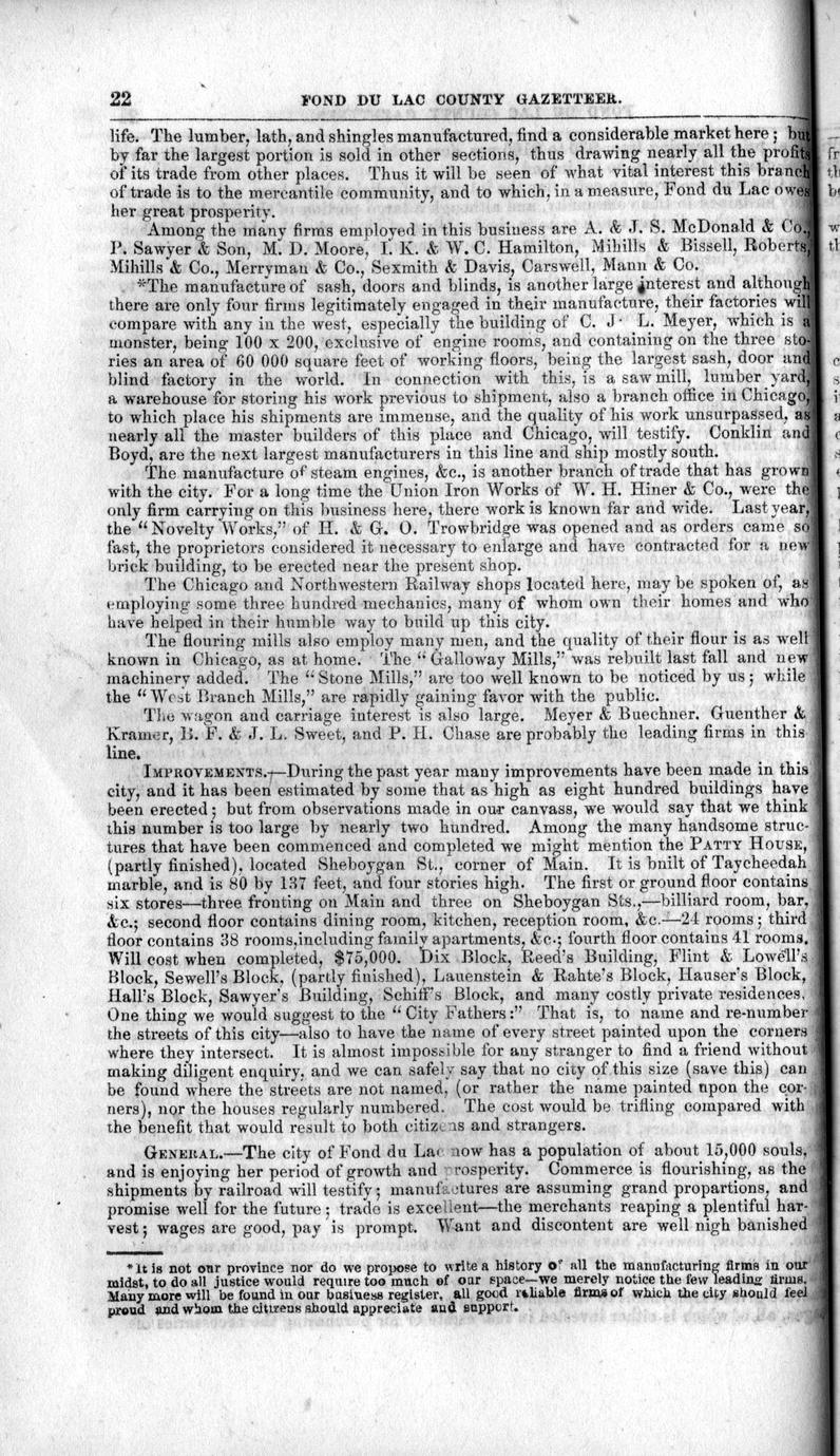 Fond du Lac County gazetteer Full view UWDC UWMadison Libraries