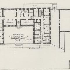 Barnard Hall first floor plan