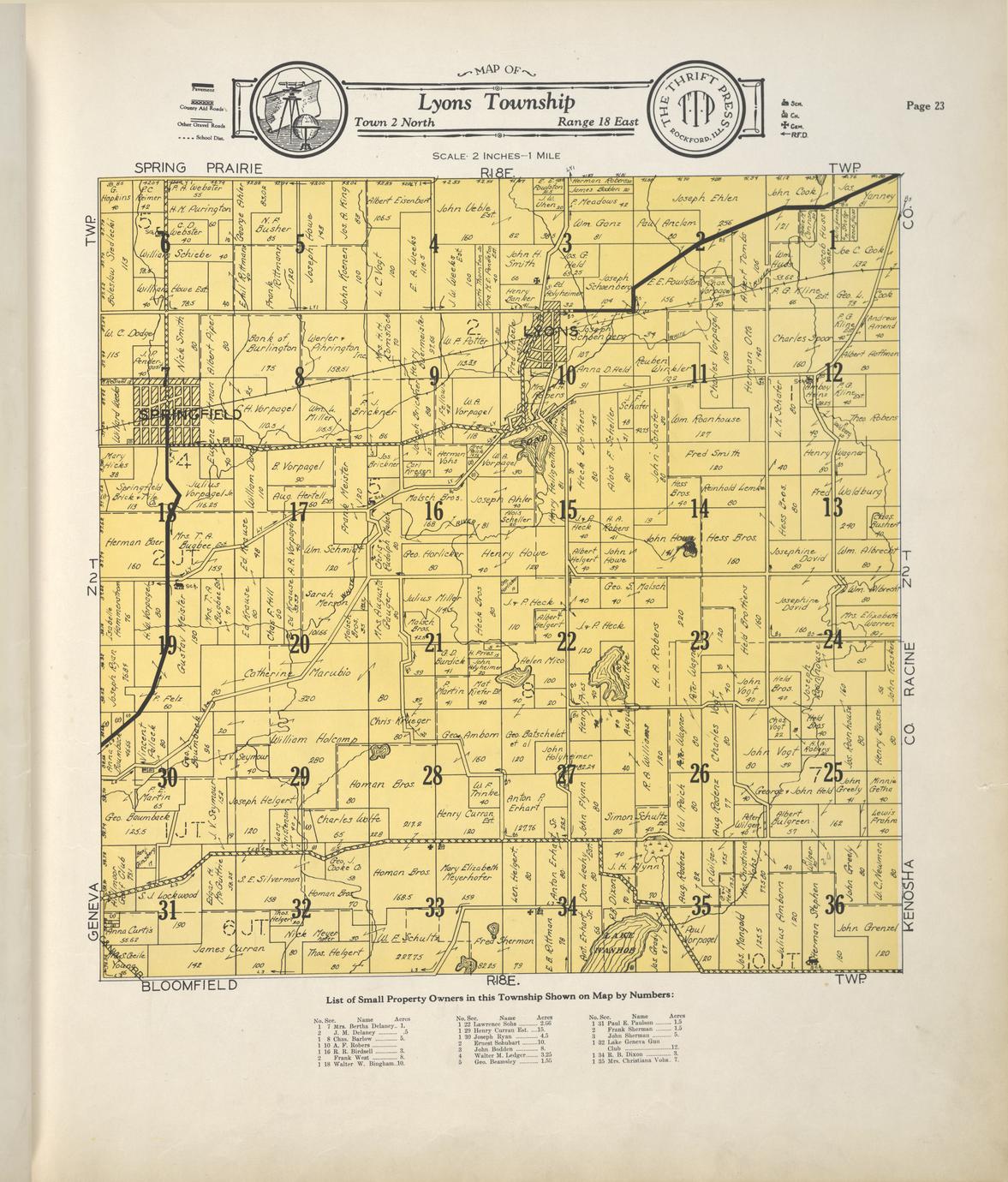 Atlas and plat book of Walworth County Wisconsin 1930 compiled from