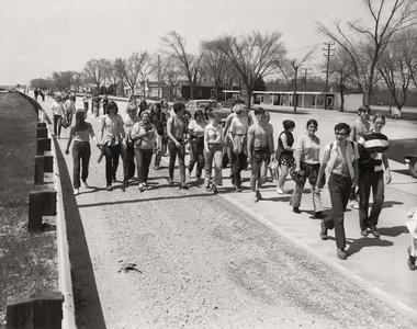 Hunger walk, Two Rivers, May 10, 1970