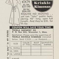 Teckla Krinkle Kimonas advertisement