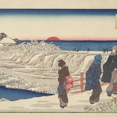 New Year's Sunrise at Susaki, from the series Famous Places in Edo