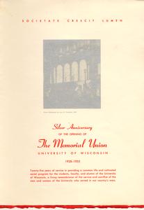 Silver anniversary of the opening of the Memorial Union