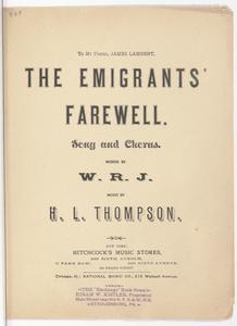 The emigrant's farewell