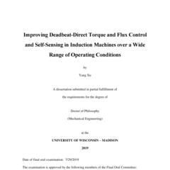 Improving Deadbeat-Direct Torque and Flux Control and Self-Sensing in Induction Machines over a Wide Range of Operating Conditions