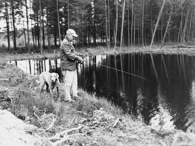 Arthur MacArthur trout fishing