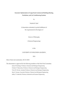Economic Optimization of Large-Scale Commercial Building Heating, Ventilation, and Air Conditioning Systems