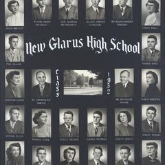 1952 New Glarus High School graduating class