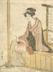 Seated Woman with Fan