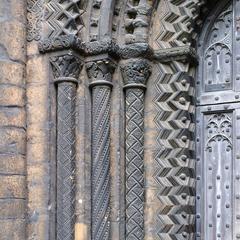 Lincoln Cathedral west front north aisle portal