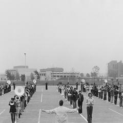 University of Wisconsin-Green Bay Marching Band practicing