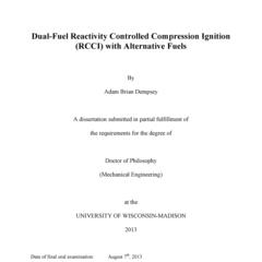 Dual-Fuel Reactivity Controlled Compression Ignition (RCCI) with Alternative Fuels