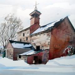 Watercolor of the Beck Farm