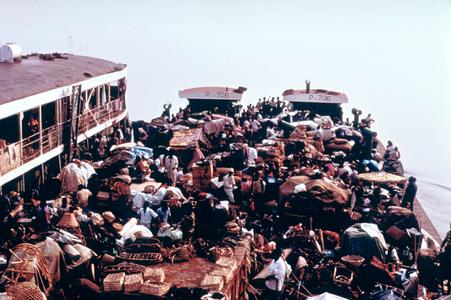 Market on a River Boat