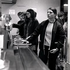 Students in cafeteria line, UW Fond du Lac