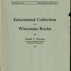 Educational collection of Wisconsin rocks