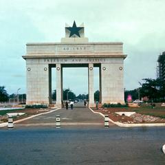 Arch in Black Star Square Commemorating the Struggle for Independence