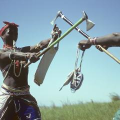Southern Africa : Domestic Activities : games, stick-fighting