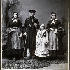 Immigrant family in old world garb