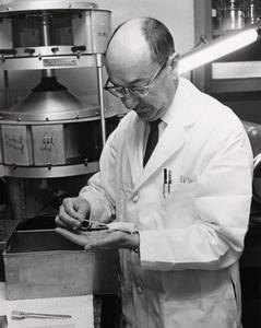 Dr. Fred J. Ansfield in the lab