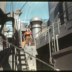 Red Cross girl on ship going to Le Havre