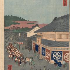 Hirokoji Street in Shitaya, no. 13 from the series One-hundred Views of Famous Places in Edo