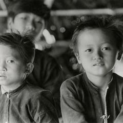 Lanten boys in Houa Khong Province