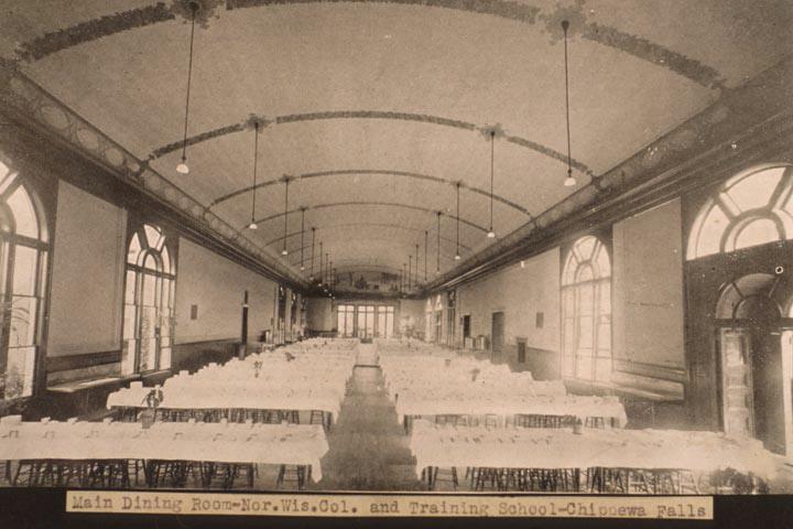 Main dining room, Northern Wisconsin Colony and Training School. Chippewa Falls, Wisconsin