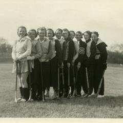 Women's Athletic Association Homecoming Field Hockey group photograph