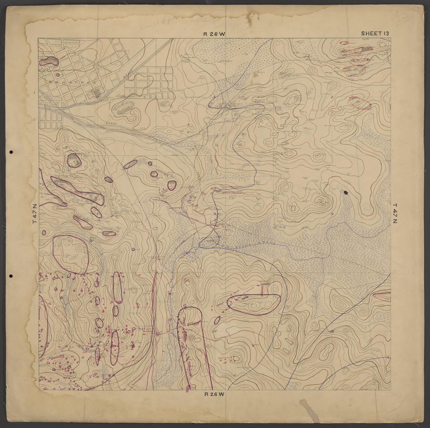 Geological map of Negaunee (Marquette County, Michigan)