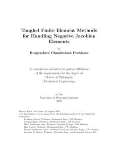 Tangled Finite Element Methods for Handling Negative Jacobian Elements