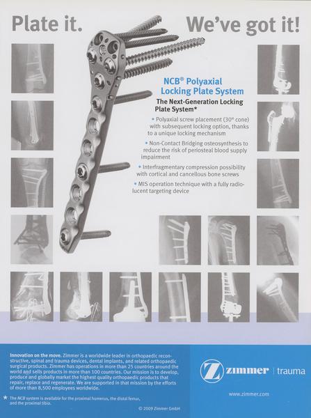 ‎NCB Polyaxial Locking Plate System advertisement - UWDC - UW-Madison ...