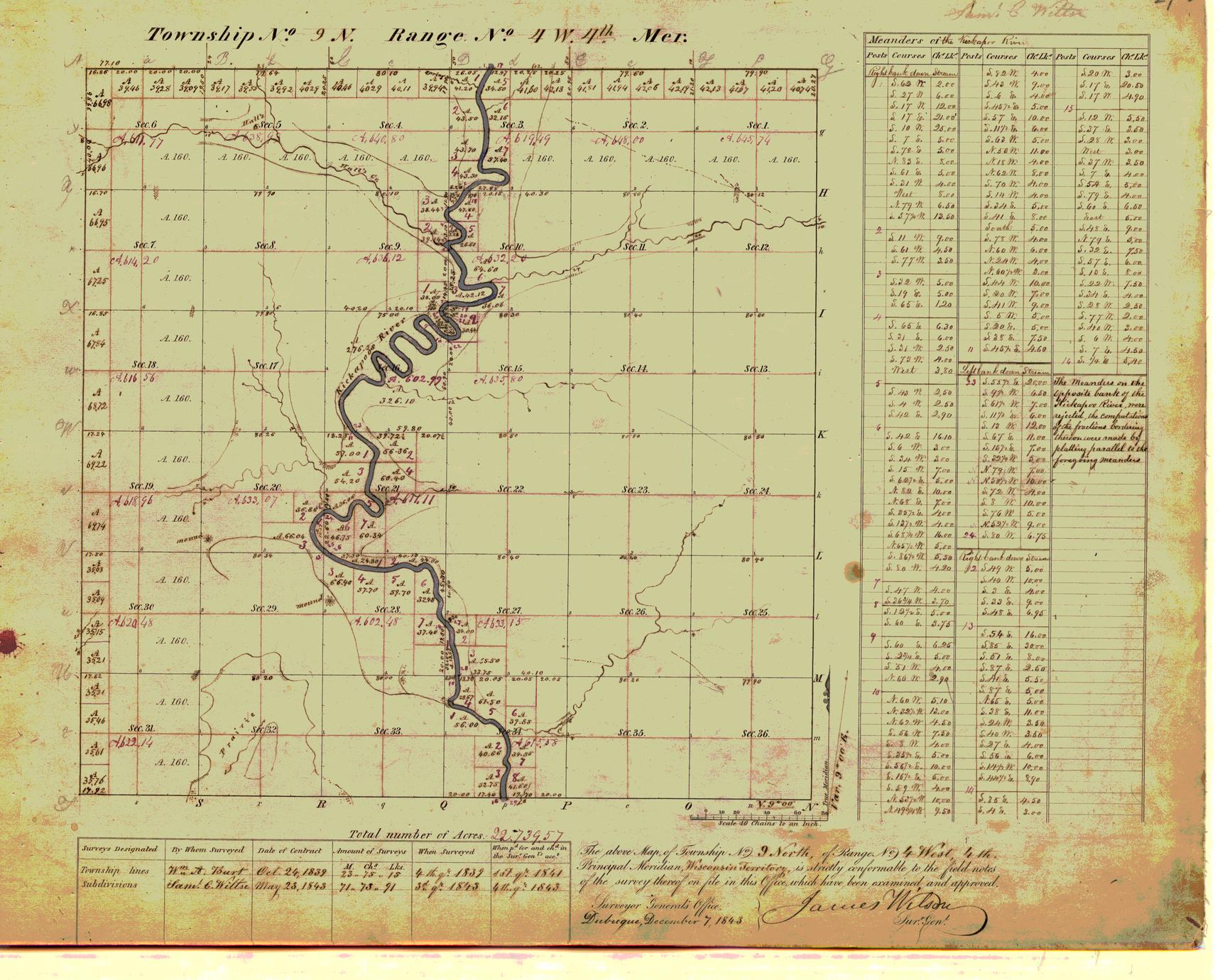 [Public Land Survey System map: Wisconsin Township 09 North, Range 04 West]
