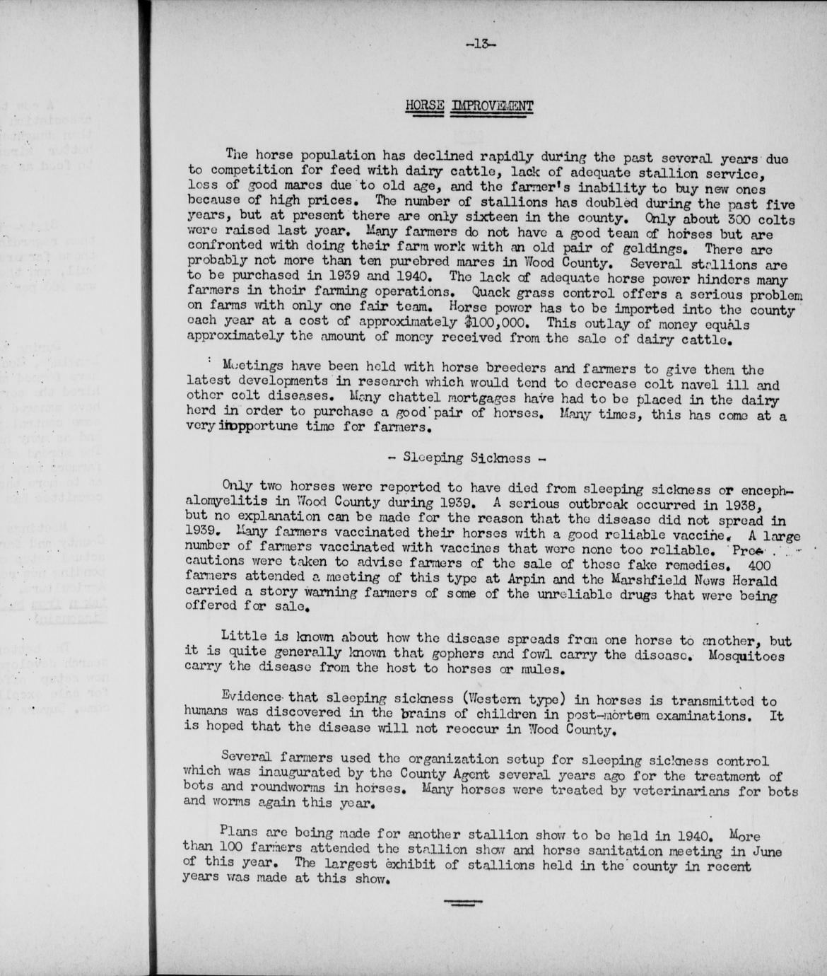 Annual report of the County Agricultural Extension Service in Wood