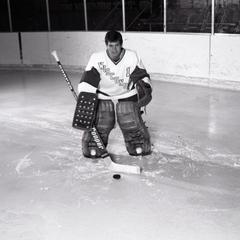 Mike Richter on the ice