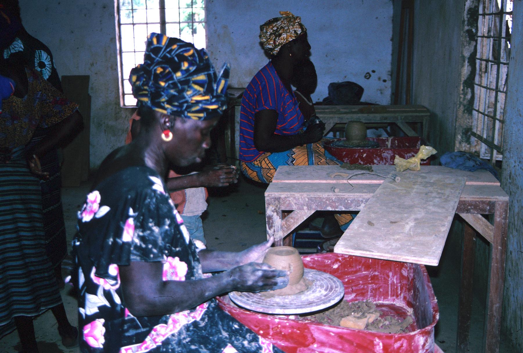 Women Making Pottery