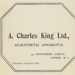 A. Charles King Ltd. advertisement
