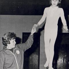 Mary Kelly and young gymnast, UW Fond du Lac