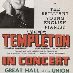 Alec Templeton concert poster