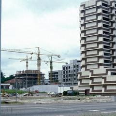 Modern Building, Part of a Construction Boom in Downtown Libreville